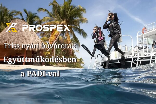 Friss, nyári Prospex búvárórák együttműködésben a PADI-val