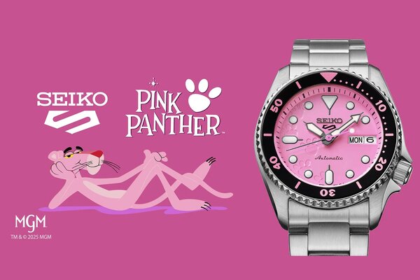 Seiko 5 Sports X Pink Panther SRPM07 limited edition, avagy fessünk mindent rózsaszínre