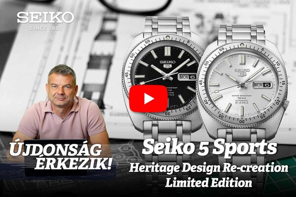 Újdonság érkezik! Seiko 5 Sports Heritage Design Re-creation Limited Edition