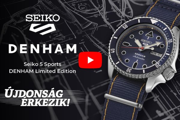 Újdonság érkezik! Seiko 5 Sports DENHAM Limited Edition SRPL35K1